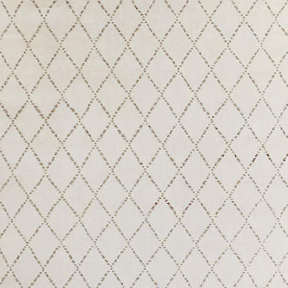 Safi Harlequin Moroccan White and Olive Green Rug Swatch 12"x18"