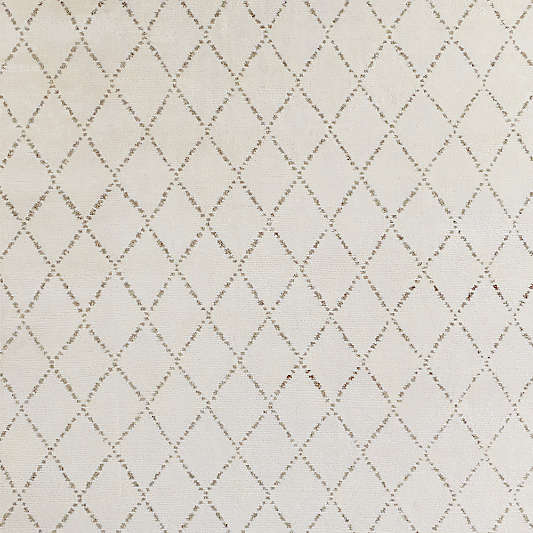 Safi Harlequin Moroccan White and Olive Green Rug Swatch 12"x18"