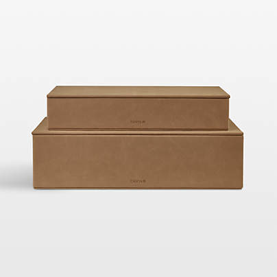 Blomus Sahla Storage Box Tan, Set of 2