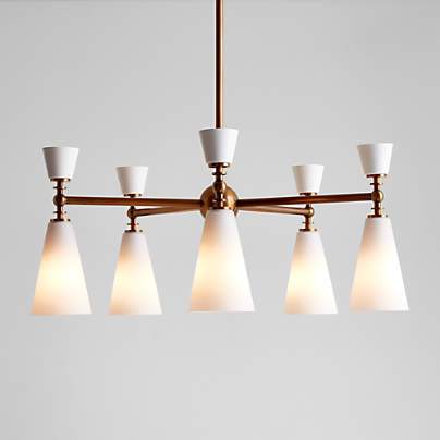 Saintes 5-Light Brass Chandelier Light