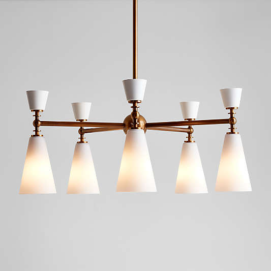 Saintes 5-Light Brass Chandelier Light 29.25"