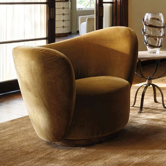 Salon Swivel Accent Chair by Laura Harrier and Tiffany Howell