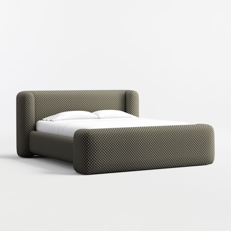 Salone Curved Shelter Upholstered California King Bed - image 3 of 7