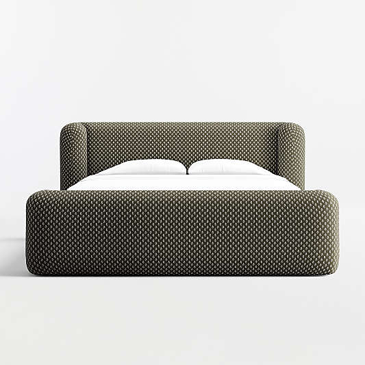 Salone Curved Shelter Upholstered California King Bed