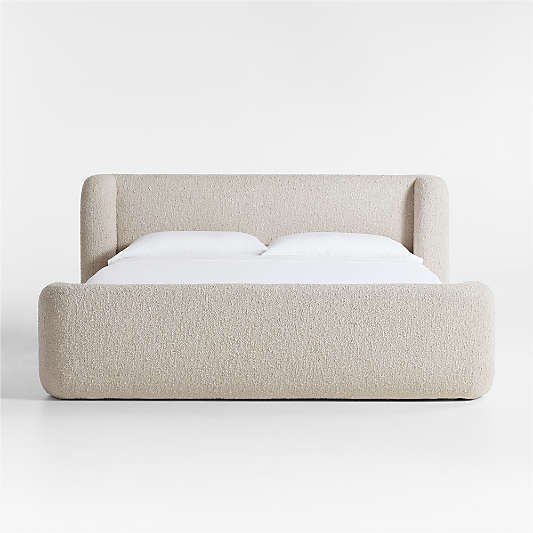 Salone Curved Shelter Upholstered Bed