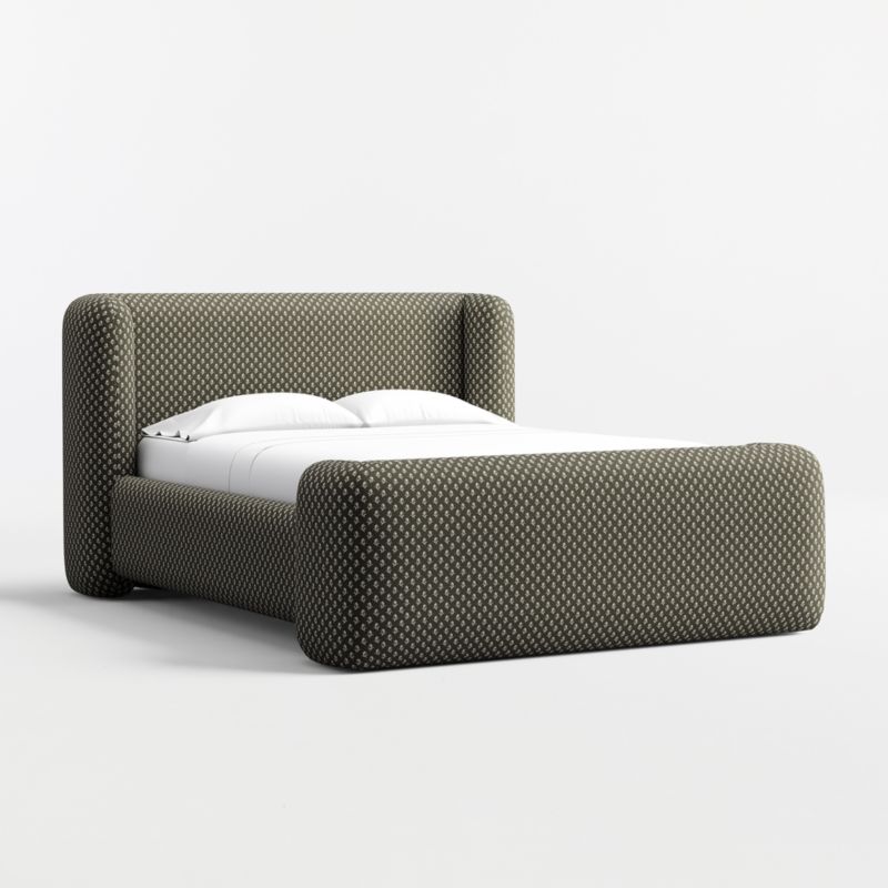 Salone Curved Shelter Upholstered Full Bed - image 4 of 8