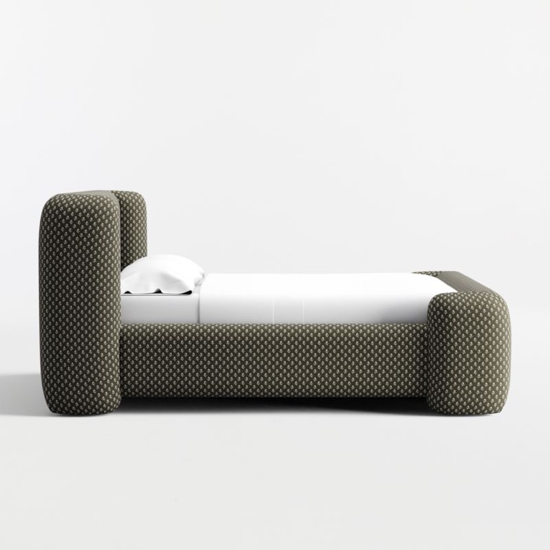 Salone Curved Shelter Upholstered Full Bed - image 5 of 8