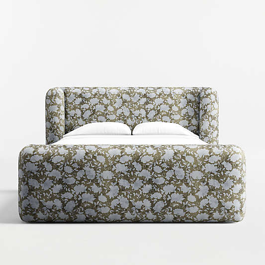 Salone Curved Shelter Upholstered Full Bed