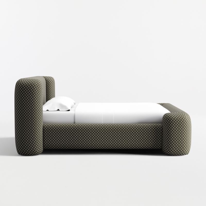 Salone Curved Shelter Upholstered King Bed - image 4 of 7