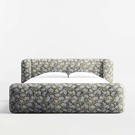 Salone Curved Shelter Upholstered Bed