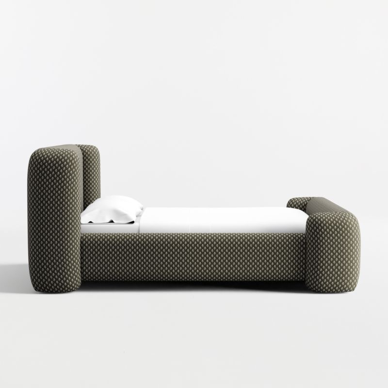 Salone Curved Shelter Upholstered Queen Bed - image 5 of 8