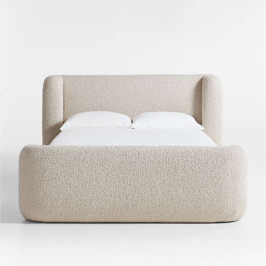 Salone Curved Shelter Upholstered Full Bed