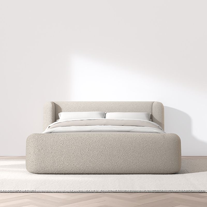 Salone Curved Shelter Upholstered King Bed - image 2 of 10