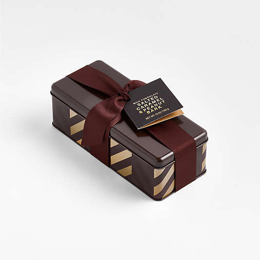 Salted Caramel & Peanut Chocolate Bark in Gift Tin