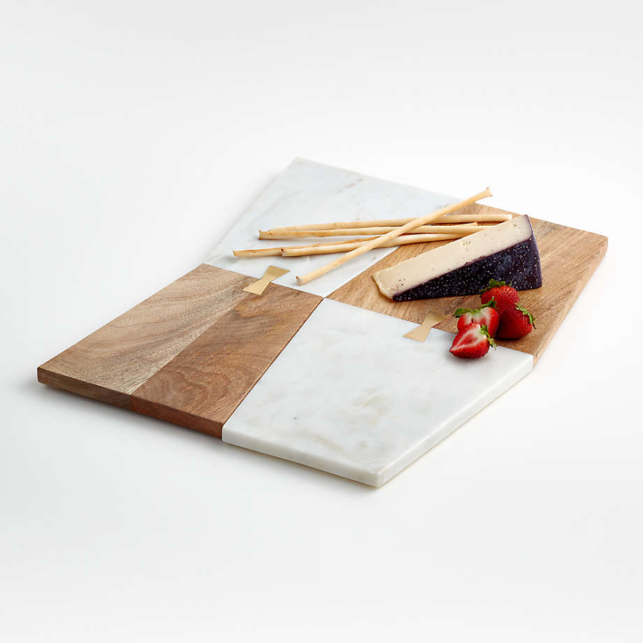 Geometric Marble Cheese Knife Set