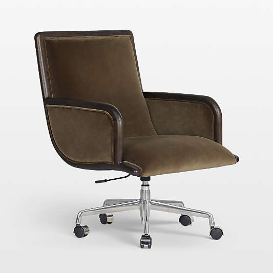 Samford Surrey Olive Upholstered Aluminum Base Office Chair