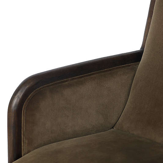 Samford Surrey Olive Upholstered Aluminum Base Office Chair