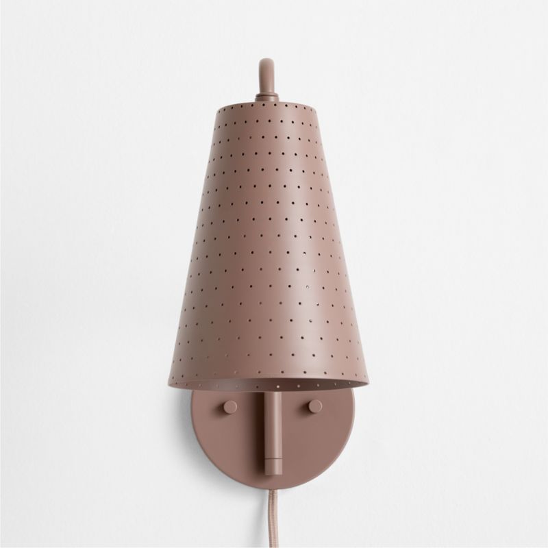 Sammy Purple Plug-In Wall Sconce - image 4 of 7