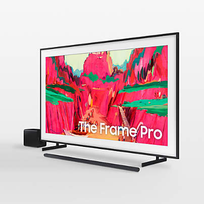 Samsung 65" QLED The Frame Pro TV and Soundbar Bundle in Black