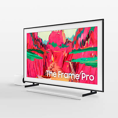 Samsung 65" QLED The Frame Pro TV and Soundbar Bundle in White