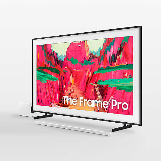 Samsung 65" QLED The Frame Pro TV and Soundbar Bundle in White