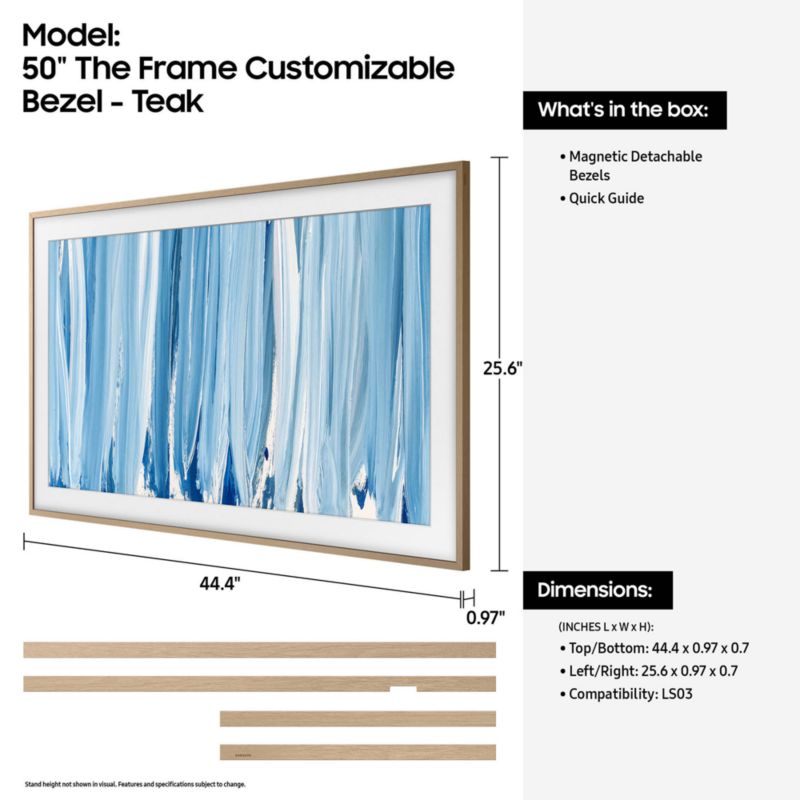 Samsung The Frame 50" Bezel in Teak - image 3 of 4
