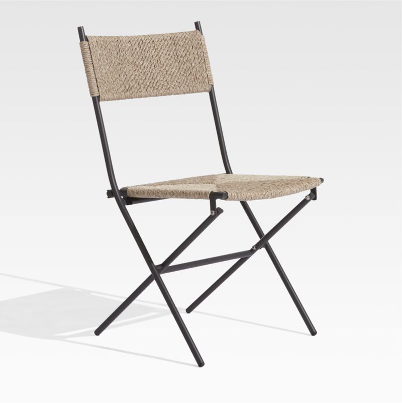 San Onofre Folding Outdoor Wicker Dining Chair Reviews Crate