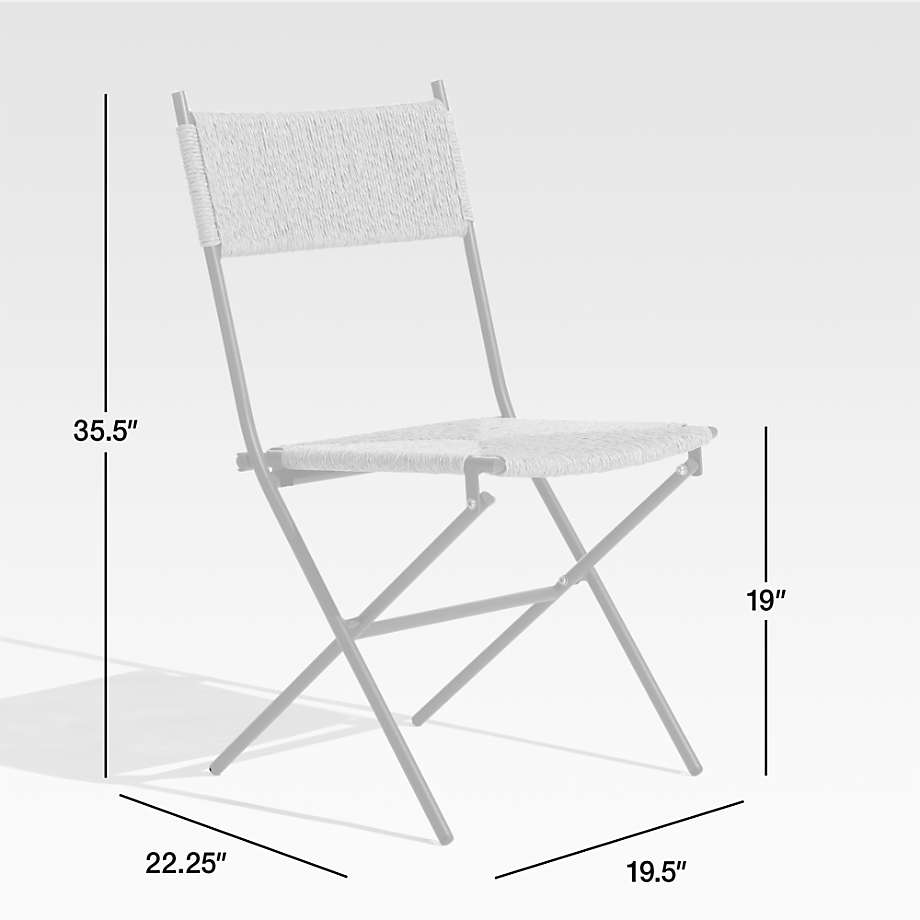 View Outdoor Dining Set: San Onofre Folding Dining Chair and Lanai Square Fliptop Dining Table - image 2 of 4