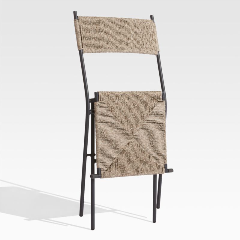 San Onofre Folding Outdoor Wicker Dining Chair - image 10 of 12