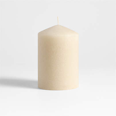 Sand Medium Ivory 4"x6" Pillar Candle