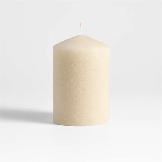 Sand Medium Ivory 4"x6" Pillar Candle