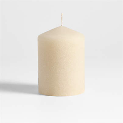Sand Small Ivory 3"x4" Pillar Candle