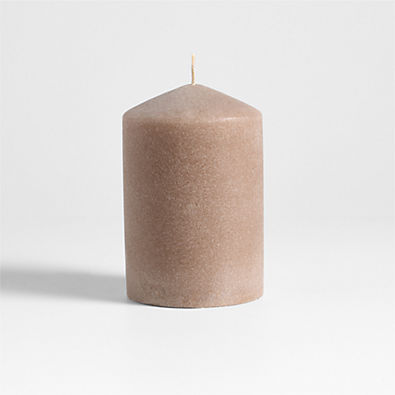 View Sand Medium Light Brown 4"x6" Pillar Candle details