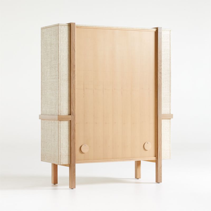 Sands Grasscloth Storage Cabinet