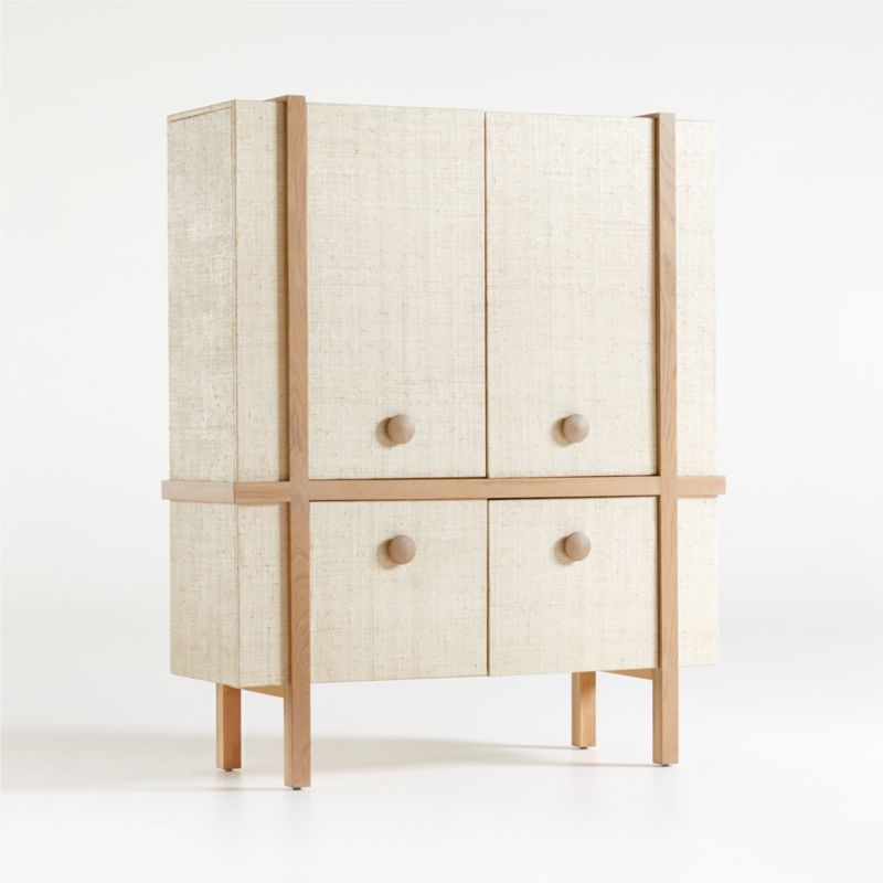 Sands Grasscloth Storage Cabinet