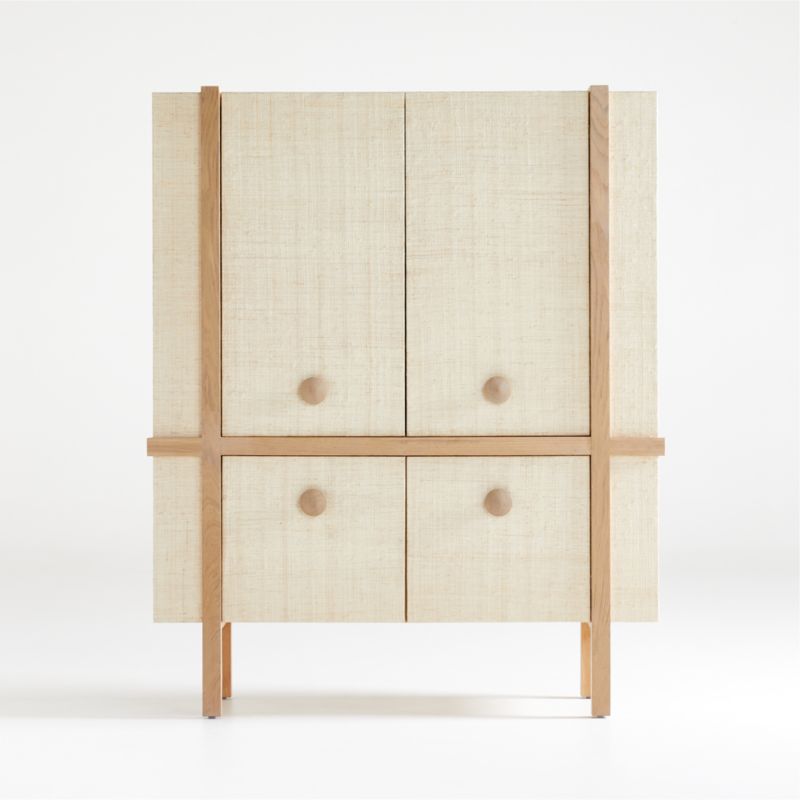 Sands Grasscloth Storage Cabinet