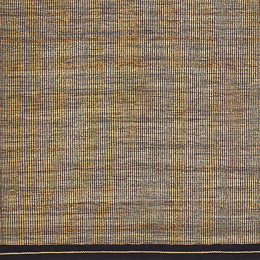 Santa Cruz Jute/Wool Blend Black Border Area Rug 6'x9'