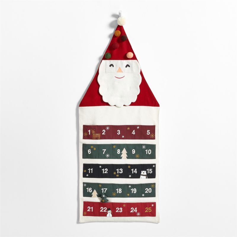 Santa & Friends Felt Kids Christmas Advent Calendar