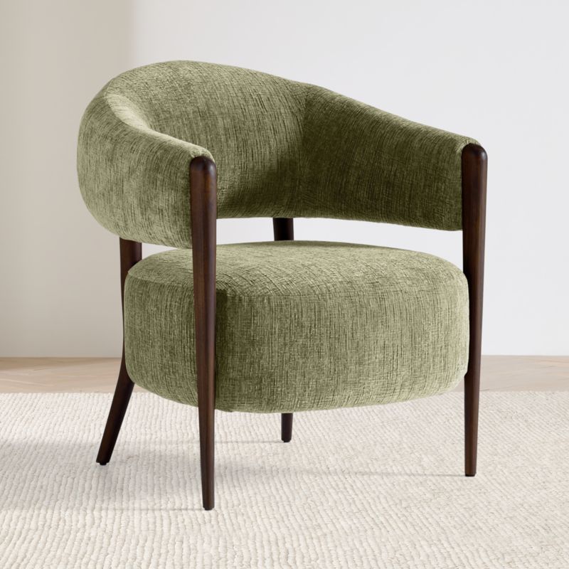 Santi Wood Accent Chair - image 3 of 8
