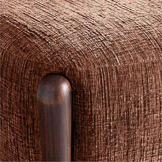 Santi 21.75" Wood Ottoman
