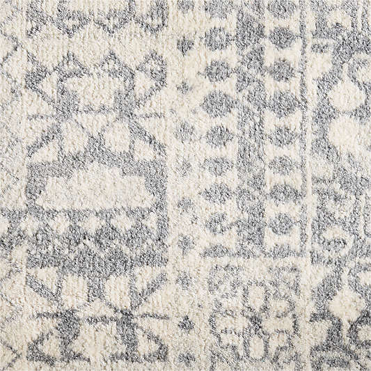 Sardinia Wool Performance Blend Traditional Grey Handknotted Area Rug