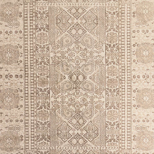 Sardinia Wool Performance Blend Traditional Ivory Handknotted Area Rug