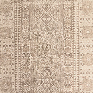 Sardinia Wool Performance Blend Traditional Ivory Handknotted Area Rug 8'x10'