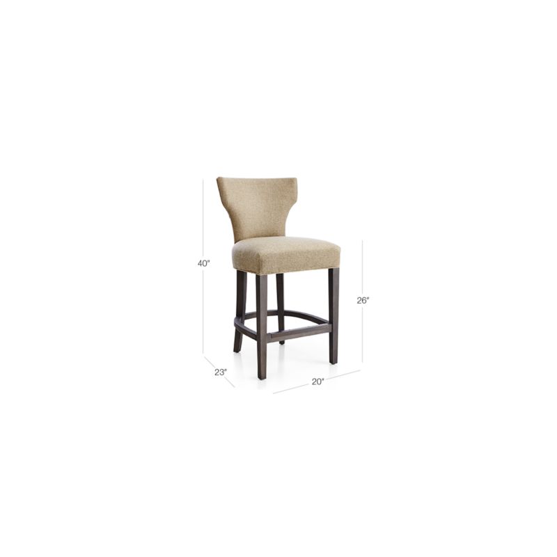 View Sasha Upholstered Counter Stool - image 2 of 6