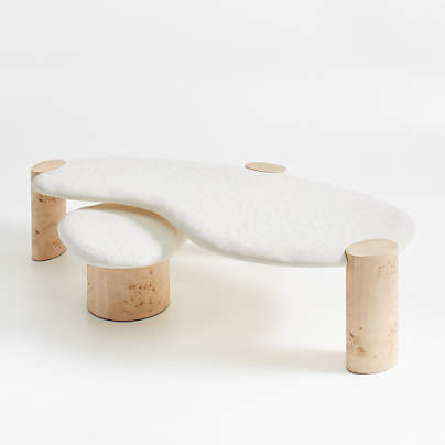 Sassolino Burl Wood Nesting Tables by Athena Calderone