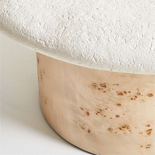 Sassolino Burl Wood Side Table by Athena Calderone