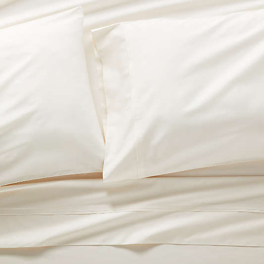 400 Thread Count Sateen Ecru Full Sheet Set