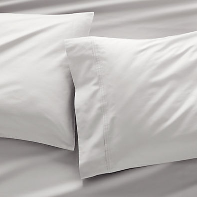 View 400 Thread Count Sateen Dove Pillow Cases King, Set of 2 details