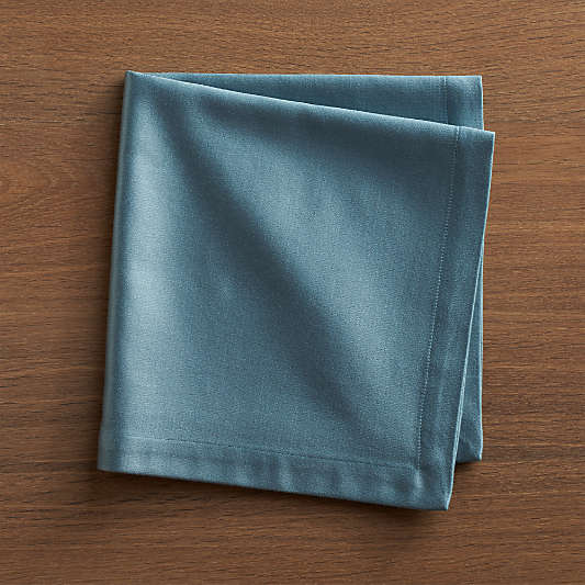 Sateen Smoke Blue Cloth Dinner Napkin