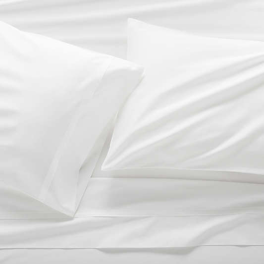 400 Thread Count Sateen White King Sheet Set